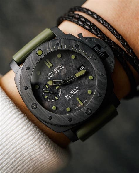 panerai carbotech used|Panerai carbotech marina militare.